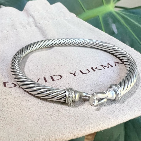 ❤️ David Yurman 5mm Buckle Classic Cable Bracelet - Picture 1 of 14
